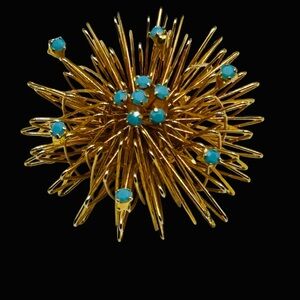 Vintage Wire Works Atomic Age Brooch